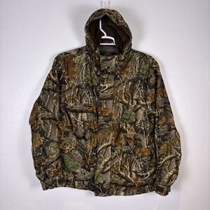 Cabellas Dry Plus Seclusion 3D Men's Hunting Jacket Size L Camouflage Pockets